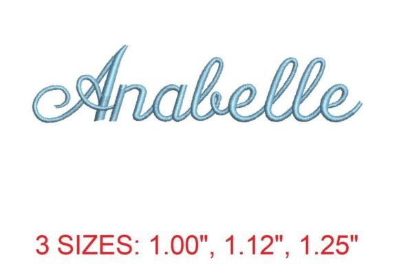 Annabelle Embroidery Font: A Timeless Addition