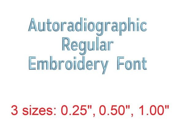 Autoradiographic Embroidery Font: A Versatile Choice