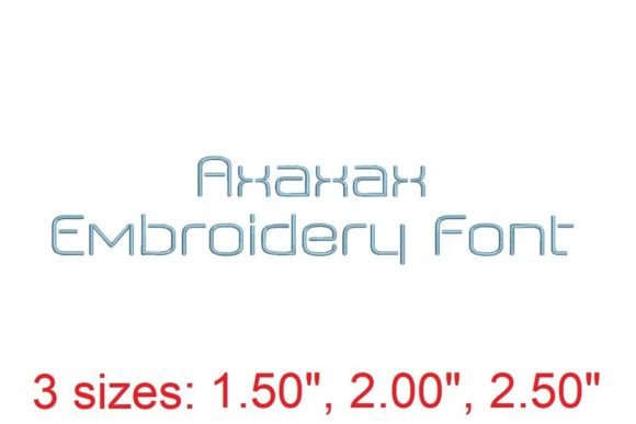 Axaxax Embroidery Font: A Stylish Addition