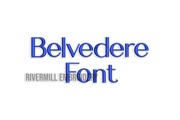 Belvedere Font: A Stylish Addition for Embroidery