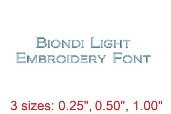 Biondi LT Embroidery Font: A Touch of Elegance