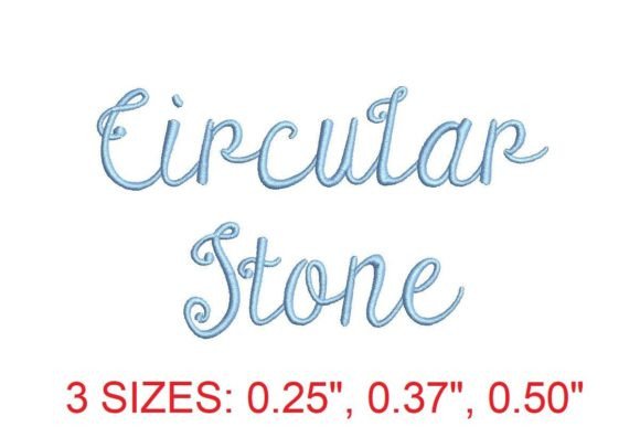 Circular Stone Embroidery Font: A Seasonal Must-Have