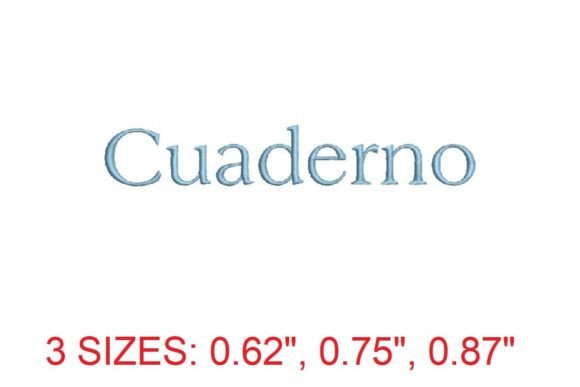 Cuaderno Embroidery Font: A Touch of Sophistication