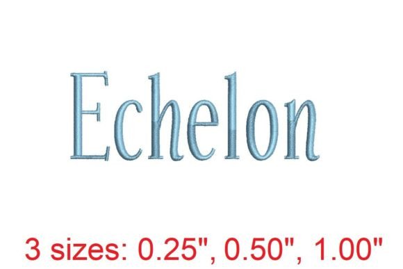Echelon Embroidery Font: A Premium Design Review