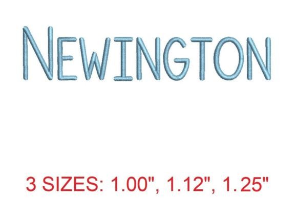 Elegant Newington Embroidery Font for Gifts