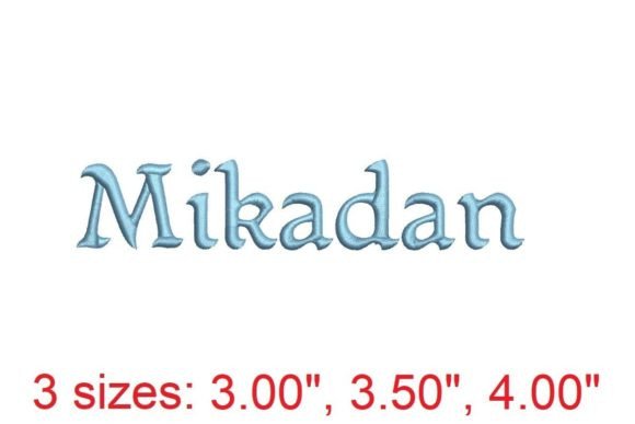 Elevate Apparel with Mikadan Embroidery Font