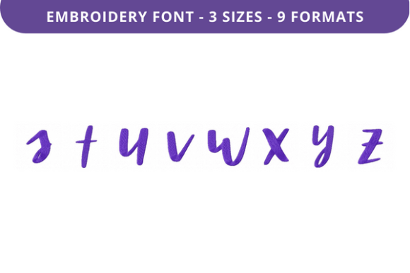Emma Jean Font S to Z: A Stylish Embroidery Choice