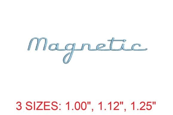 Explore Magnetic Embroidery Font for Apparel