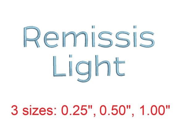 Explore the Elegance of Remissis Embroidery Font