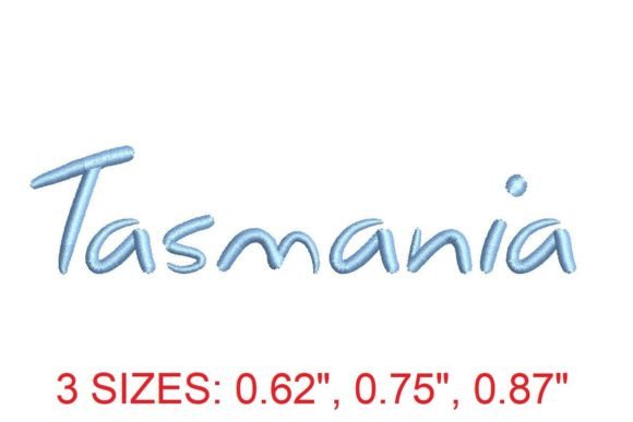 Exploring Tasmania Font for Seasonal Embroidery