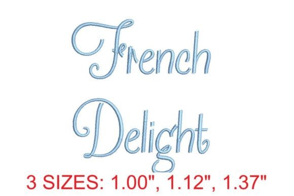 French Delight Embroidery Font: Elegance in Every Stitch