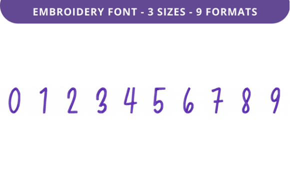 Greatly Beloved Font 0 to 9: A Seasonal Embroidery Gem