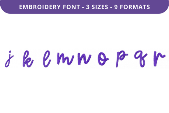 Greatly Beloved Font: J to R Embroidery Review