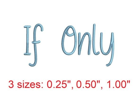 If Only Embroidery Font: A Touch of Elegance