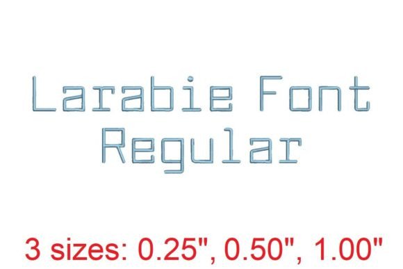 Larabie Font LT for Seasonal Embroidery