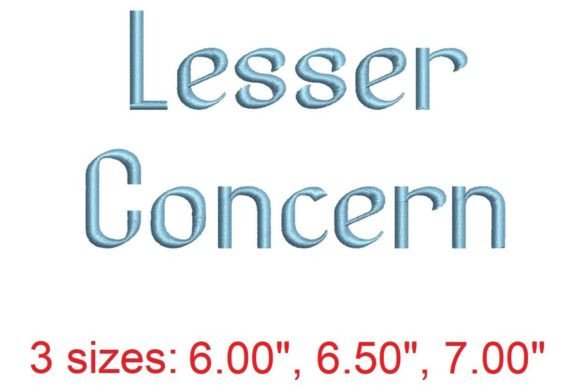 Lesser Concen Embroidery Font: A Designer's Review