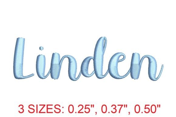 Linden Embroidery Font: A Seasonal Delight