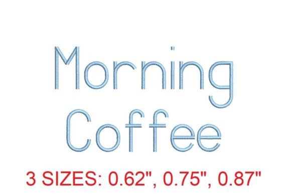 Morning Coffee Embroidery Font: A Touch of Elegance