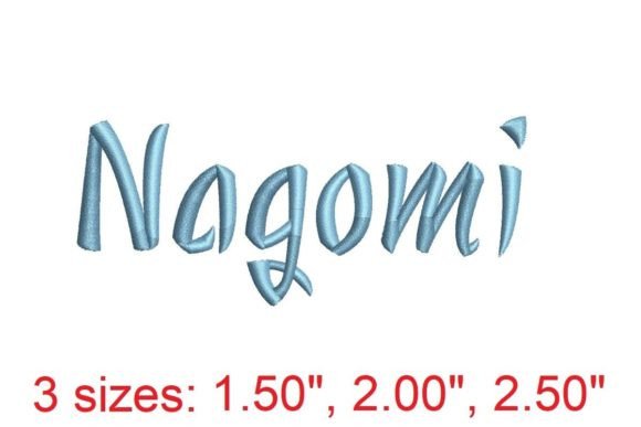 Nagomi Embroidery Font: A Versatile Design Choice