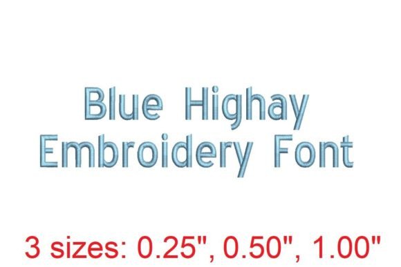 Review: Blue Highway Embroidery Font