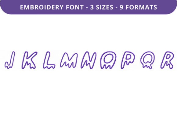 Review: Drippy Ghost Font Uppercase J to R