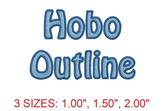 Review: Hobo Outline Embroidery Font