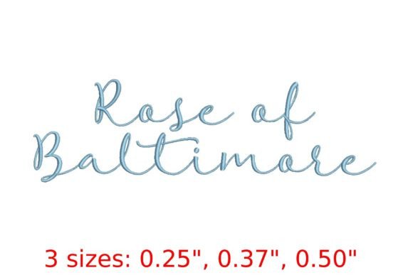 Rose of Baltimore Embroidery Font: A Holiday Must-Have