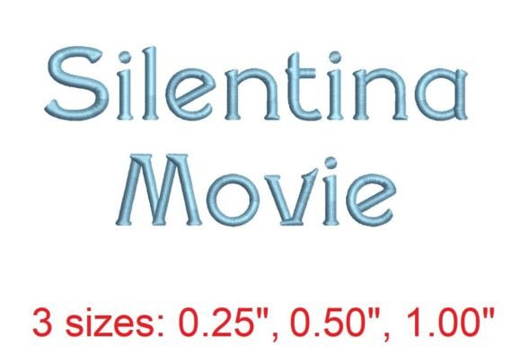 Silentina Movie Embroidery Font: A Bold Cinematic Choice