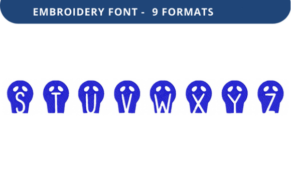 Skulls and Kitties Font: A Unique Embroidery Choice