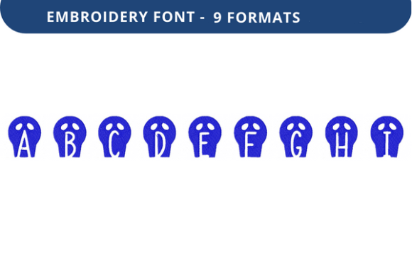 Skulls and Kitties Font: A Unique Embroidery Choice