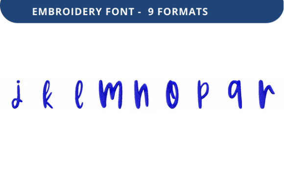 Smooth Slushie Font: A Fresh Take on Embroidery