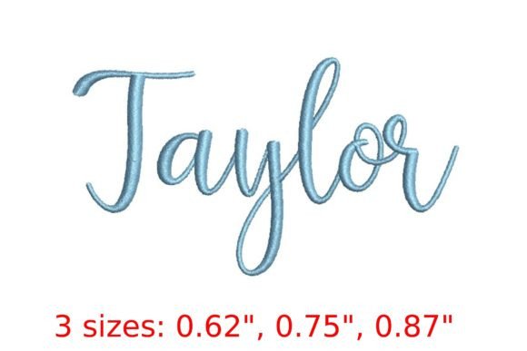 Taylor Embroidery Font: A Modern Twist for Seasonal Creations