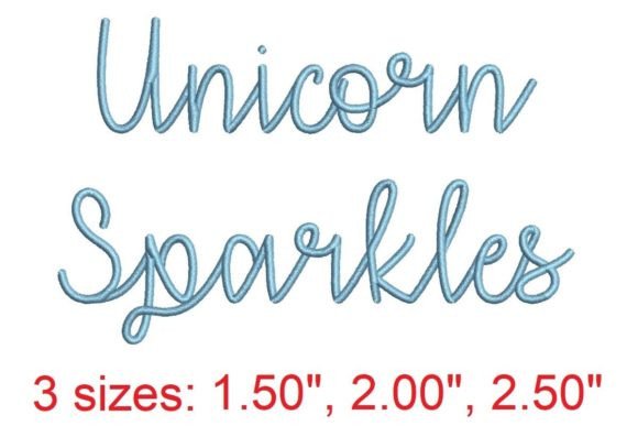 Unicorn Sparkles Embroidery Font: A Whimsical Touch